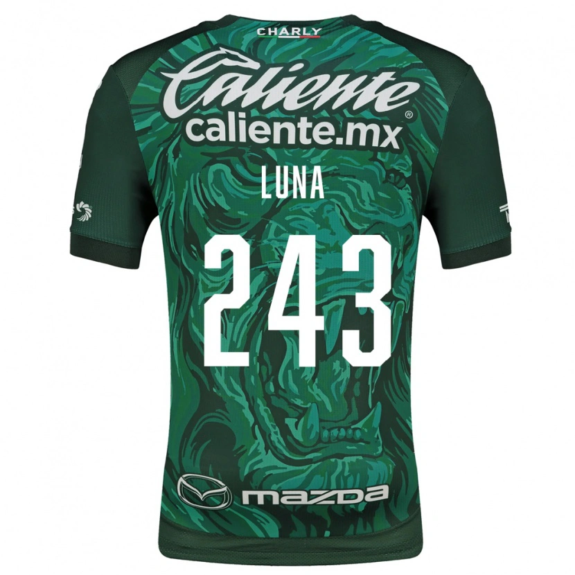 Danxen Heren Sergio Luna #243 Groen Zwart Thuisshirt Thuistenue 2026/27 T-Shirt