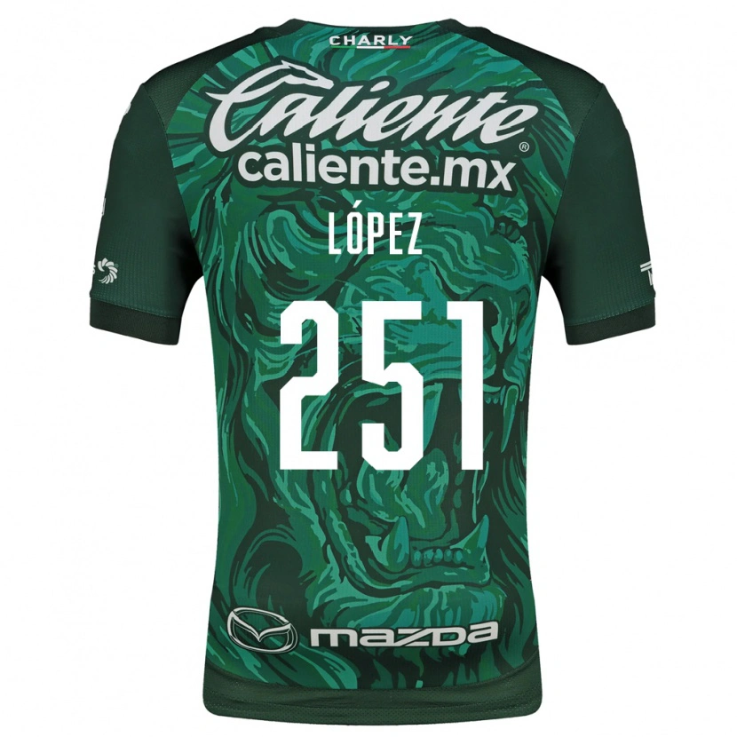 Danxen Heren Iván López #251 Groen Zwart Thuisshirt Thuistenue 2026/27 T-Shirt