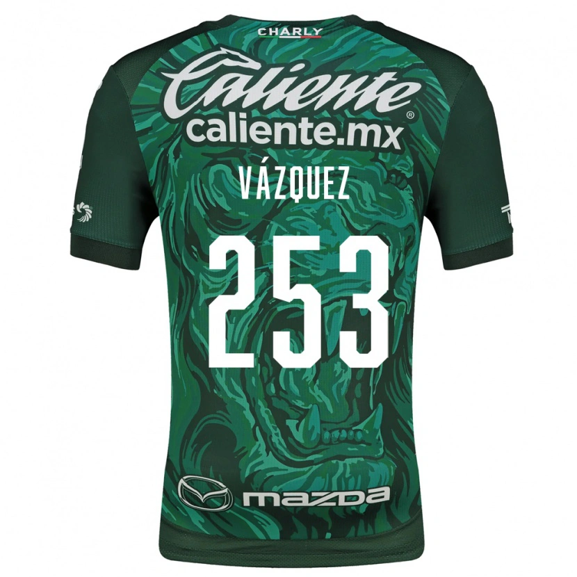 Danxen Heren Héctor Vázquez #253 Groen Zwart Thuisshirt Thuistenue 2026/27 T-Shirt
