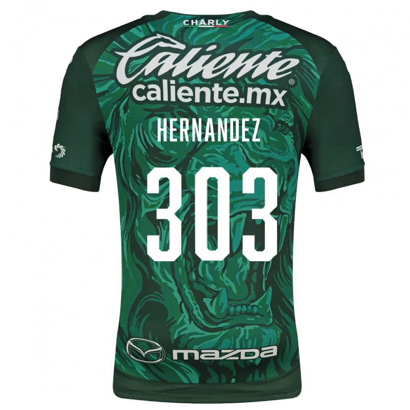 Danxen Heren Alan Hernández #303 Groen Zwart Thuisshirt Thuistenue 2026/27 T-Shirt
