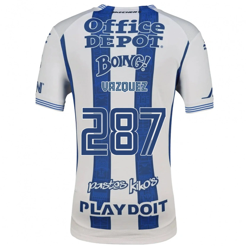 Danxen Heren Maximo Vázquez #287 Wit Marineblauw Thuisshirt Thuistenue 2026/27 T-Shirt