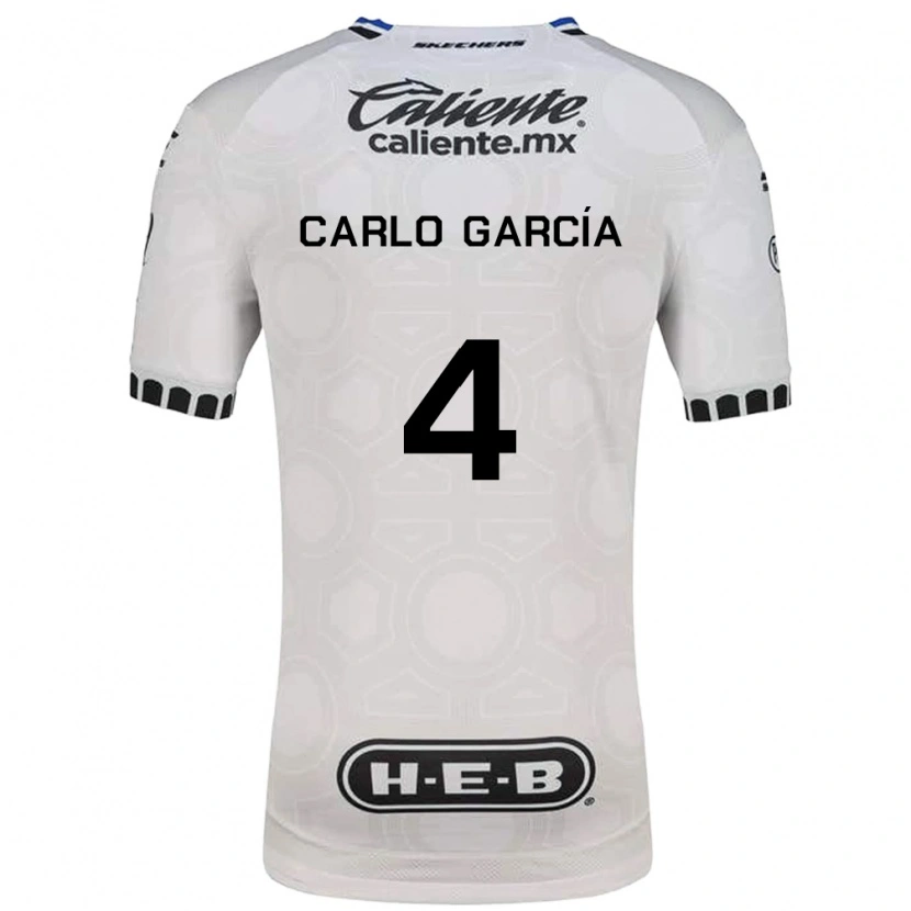 Danxen Heren Carlo García #4 Wit Zwart Blauw Thuisshirt Thuistenue 2026/27 T-Shirt