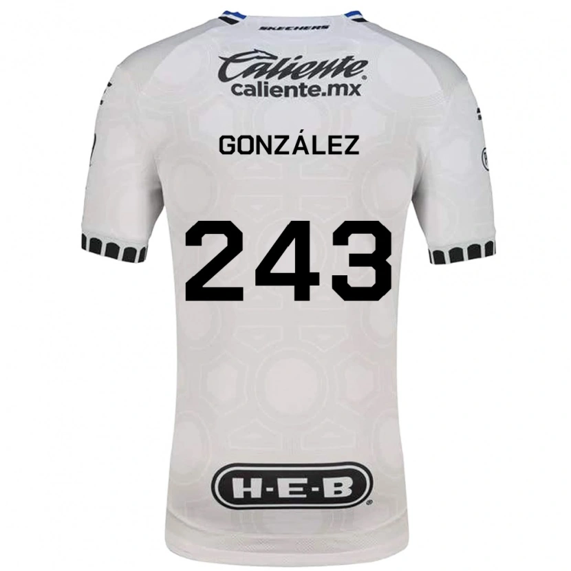 Danxen Heren Leonardo González #243 Wit Zwart Blauw Thuisshirt Thuistenue 2026/27 T-Shirt