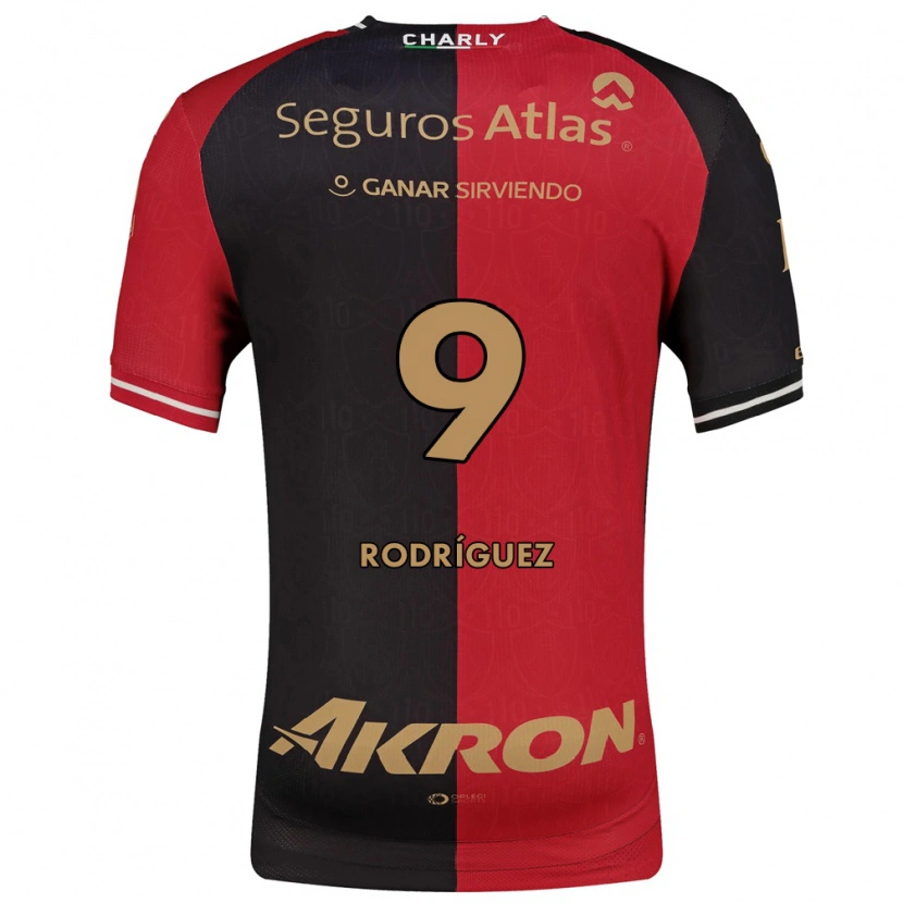 Danxen Heren Agustín Rodríguez #9 Rood Zwart Bruin Thuisshirt Thuistenue 2026/27 T-Shirt