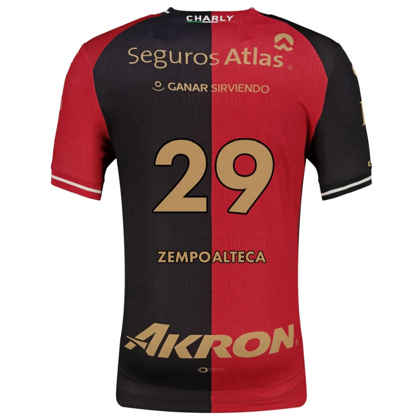 Danxen Heren Karla Zempoalteca #29 Rood Zwart Bruin Thuisshirt Thuistenue 2026/27 T-Shirt