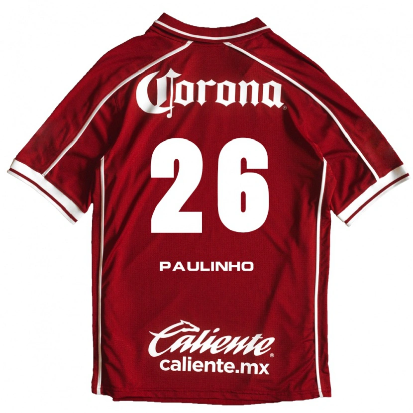Danxen Heren Paulinho #26 Wit Rood Thuisshirt Thuistenue 2026/27 T-Shirt