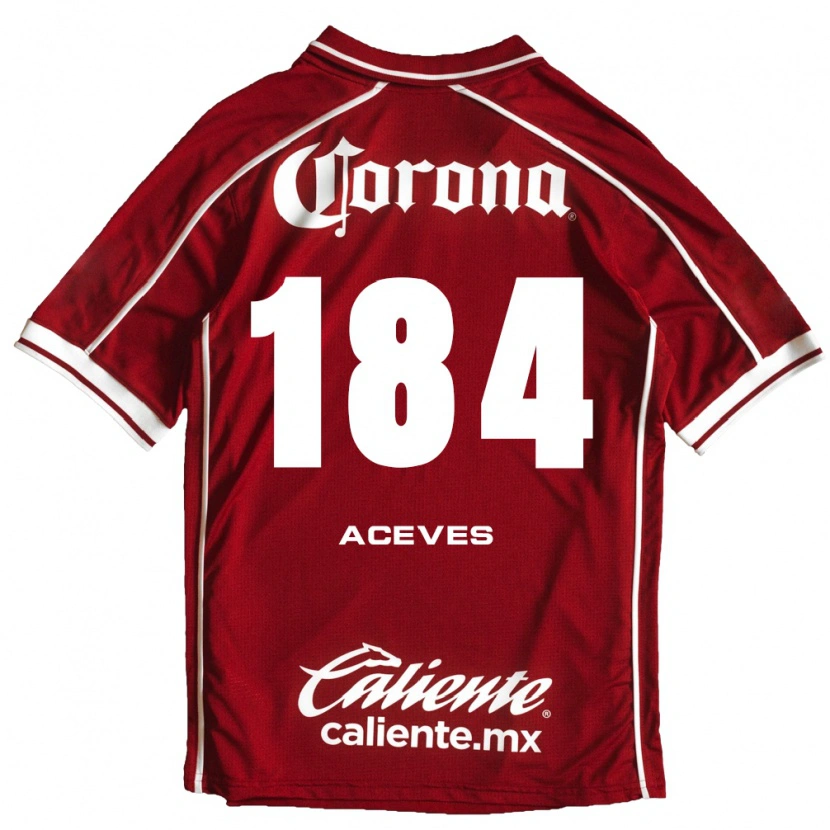 Danxen Heren Sebastián Aceves #184 Wit Rood Thuisshirt Thuistenue 2026/27 T-Shirt