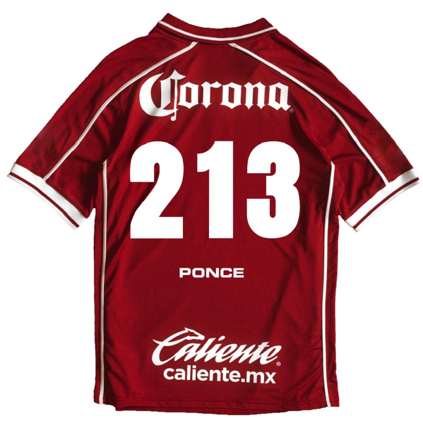 Danxen Heren Santiago Ponce #213 Wit Rood Thuisshirt Thuistenue 2026/27 T-Shirt