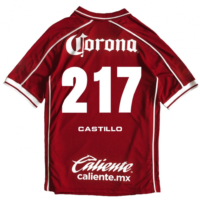 Danxen Heren Klever Castillo #217 Wit Rood Thuisshirt Thuistenue 2026/27 T-Shirt