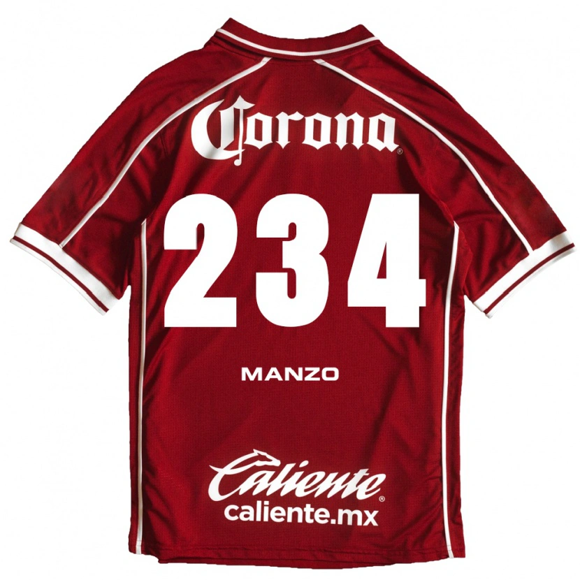 Danxen Heren Sergio Manzo #234 Wit Rood Thuisshirt Thuistenue 2026/27 T-Shirt
