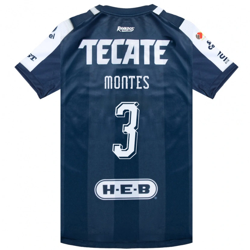 Danxen Heren Cesar Montes #3 Inktblauw Wit Rood Thuisshirt Thuistenue 2026/27 T-Shirt