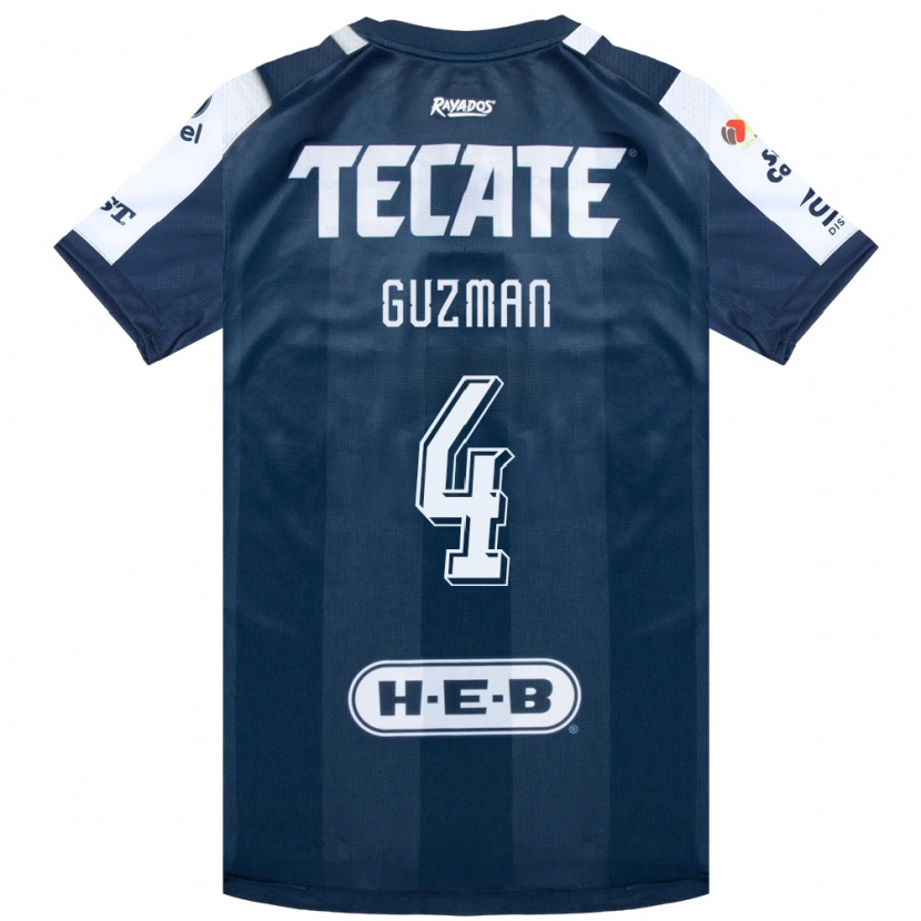 Danxen Heren Víctor Guzmán #4 Inktblauw Wit Rood Thuisshirt Thuistenue 2026/27 T-Shirt