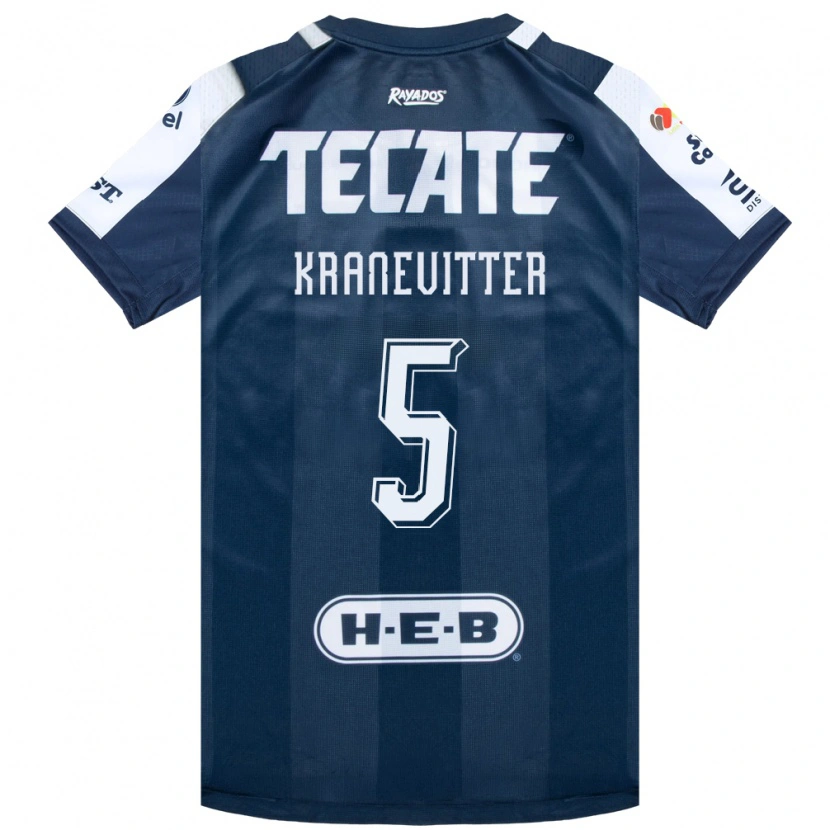 Danxen Heren Matias Kranevitter #5 Inktblauw Wit Rood Thuisshirt Thuistenue 2026/27 T-Shirt