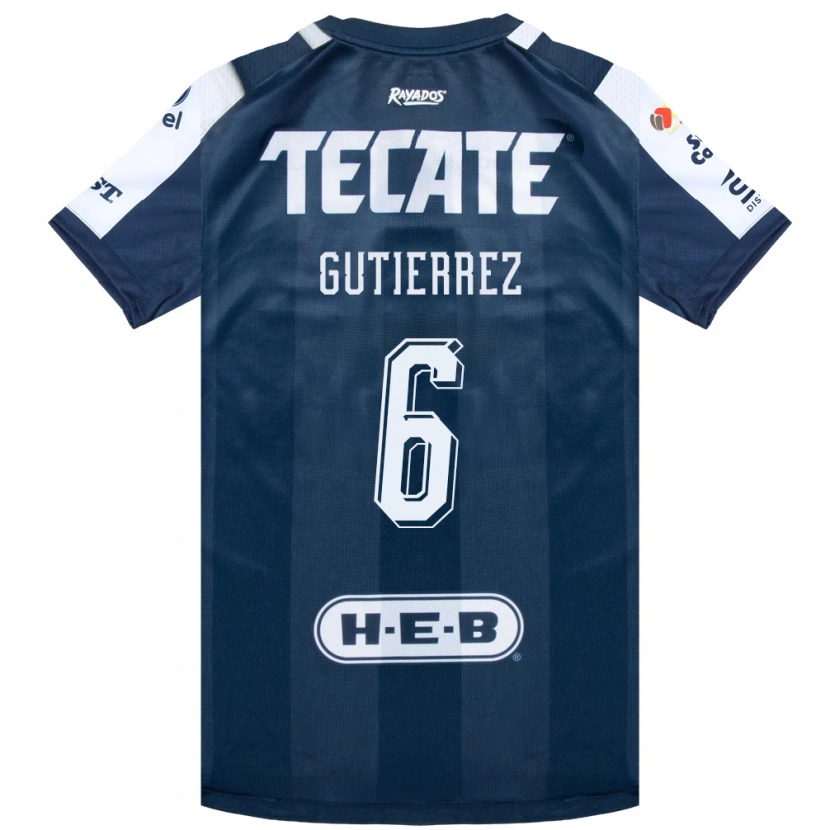 Danxen Heren Edson Gutierrez #6 Inktblauw Wit Rood Thuisshirt Thuistenue 2026/27 T-Shirt