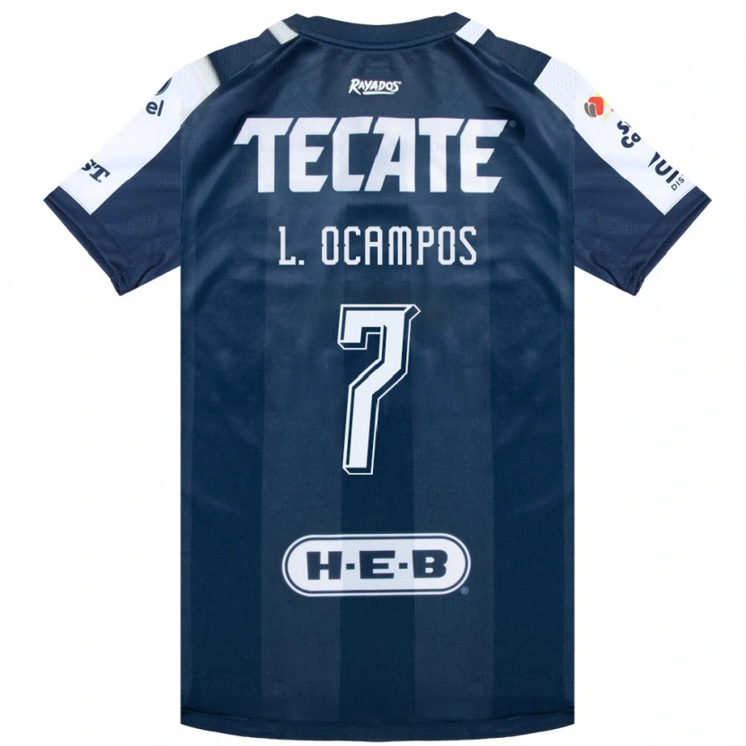 Danxen Heren Lucas Ocampos #7 Inktblauw Wit Rood Thuisshirt Thuistenue 2026/27 T-Shirt