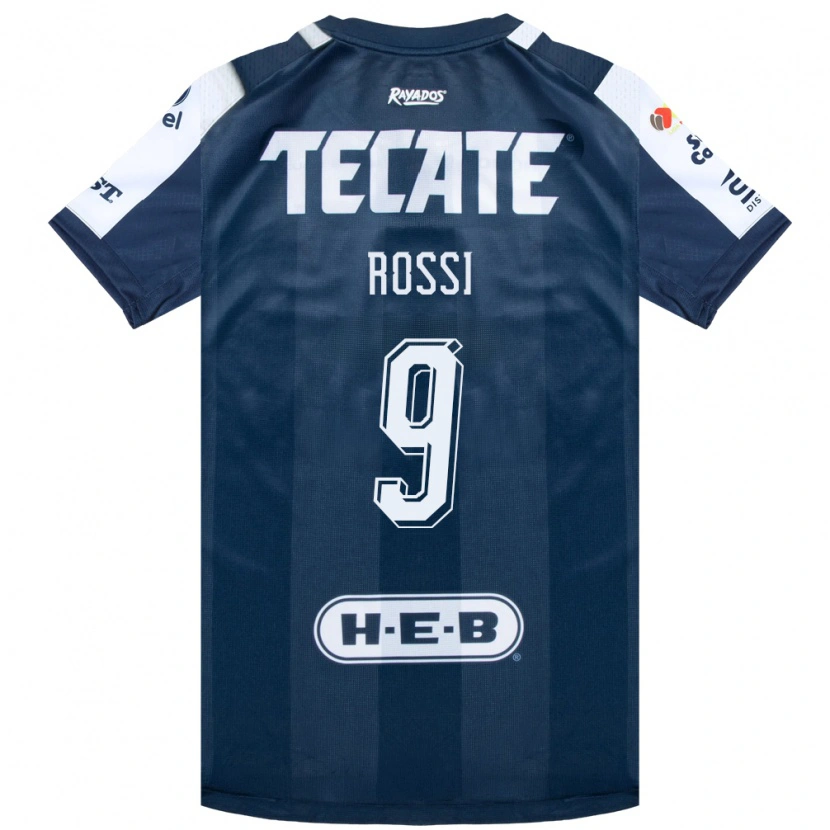 Danxen Heren Diego Rossi #9 Inktblauw Wit Rood Thuisshirt Thuistenue 2026/27 T-Shirt