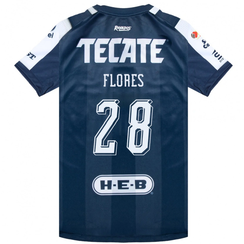 Danxen Heren Silvana Flores #28 Inktblauw Wit Rood Thuisshirt Thuistenue 2026/27 T-Shirt