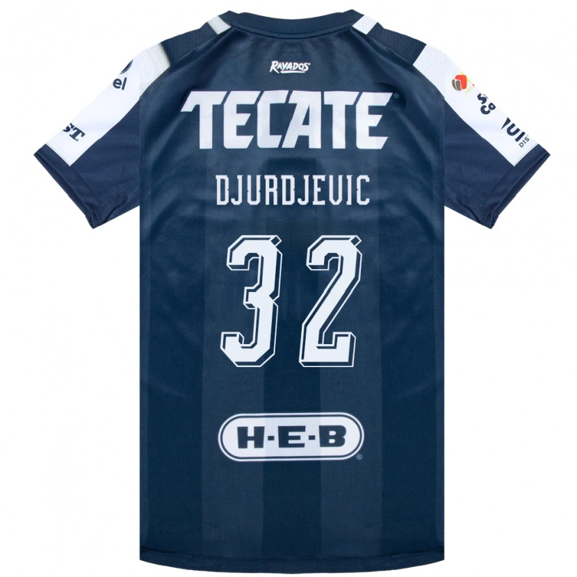 Danxen Heren Uros Djurdjevic #32 Inktblauw Wit Rood Thuisshirt Thuistenue 2026/27 T-Shirt