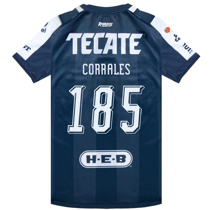 Danxen Heren Ángel Corrales #185 Inktblauw Wit Rood Thuisshirt Thuistenue 2026/27 T-Shirt