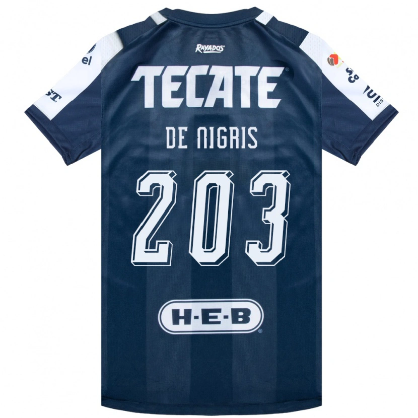 Danxen Heren Aldo De Nigris #203 Inktblauw Wit Rood Thuisshirt Thuistenue 2026/27 T-Shirt