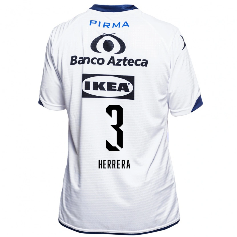 Danxen Heren Alberto Herrera #3 Wit Zwart Blauw Thuisshirt Thuistenue 2026/27 T-Shirt