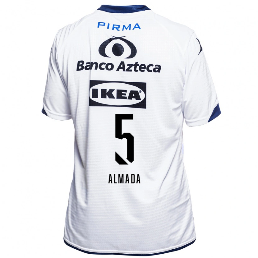 Danxen Heren Facundo Almada #5 Wit Zwart Blauw Thuisshirt Thuistenue 2026/27 T-Shirt