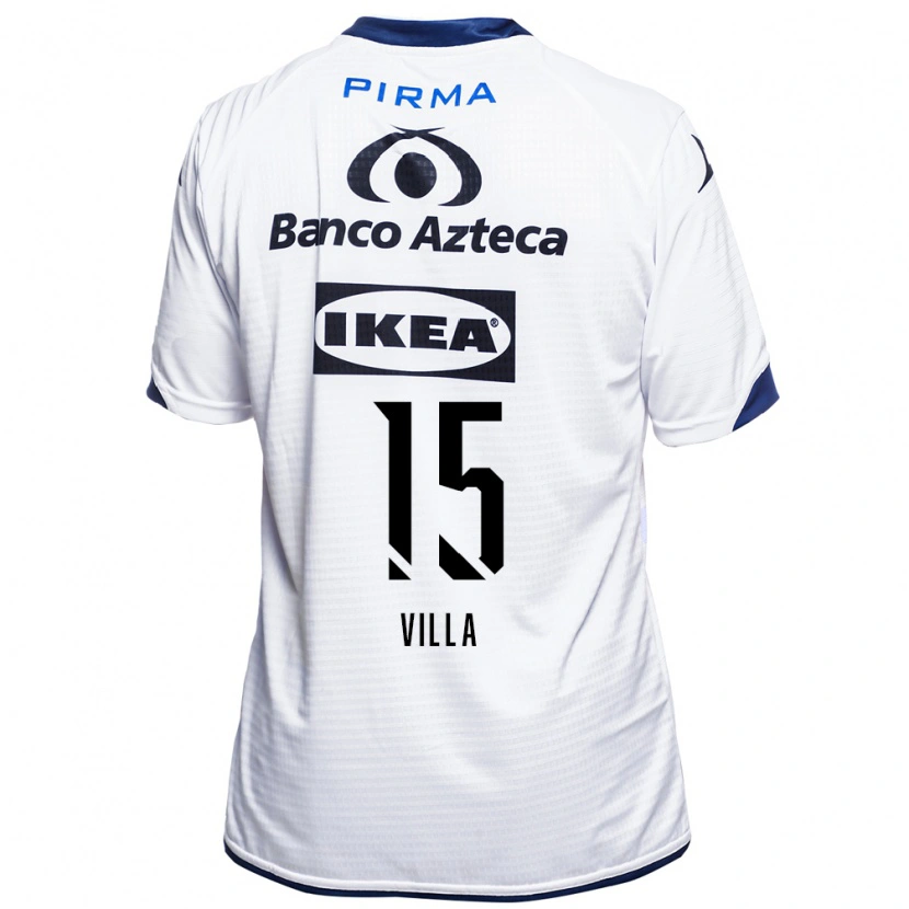 Danxen Heren Óscar Villa #15 Wit Zwart Blauw Thuisshirt Thuistenue 2026/27 T-Shirt