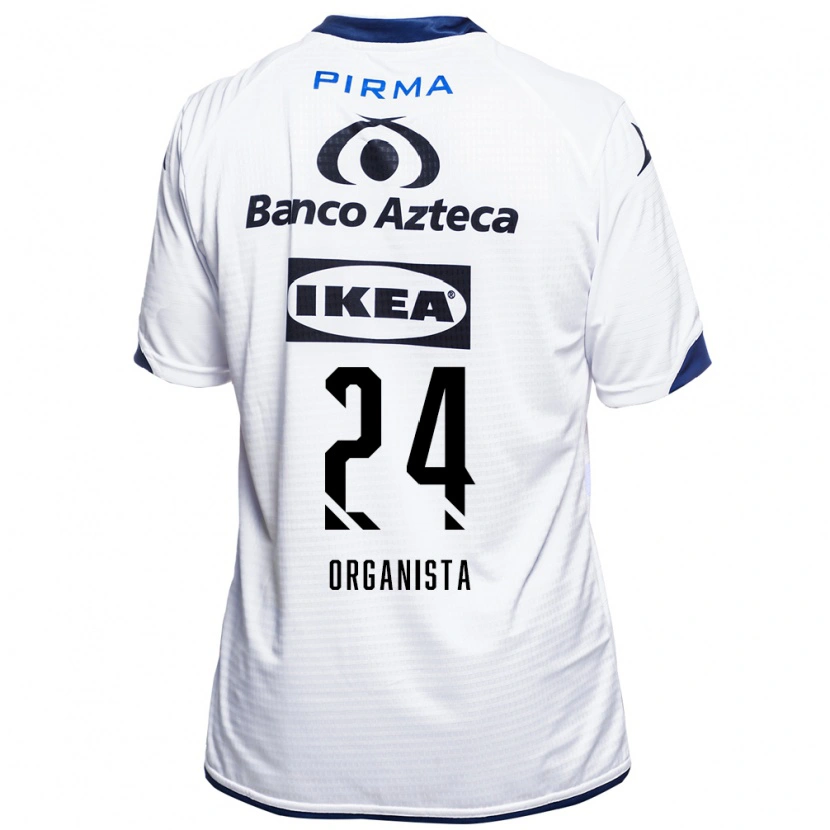 Danxen Heren Alejandro Organista #24 Wit Zwart Blauw Thuisshirt Thuistenue 2026/27 T-Shirt