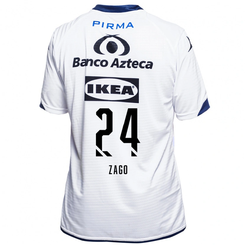 Danxen Heren Diego Zago #24 Wit Zwart Blauw Thuisshirt Thuistenue 2026/27 T-Shirt