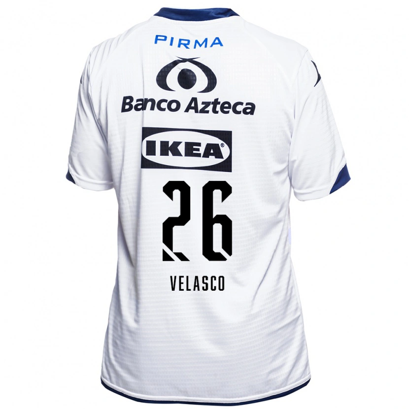 Danxen Heren Kevin Velasco #26 Wit Zwart Blauw Thuisshirt Thuistenue 2026/27 T-Shirt