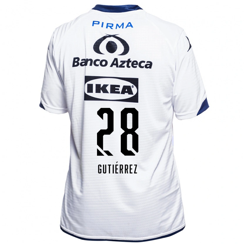 Danxen Heren Daniel Gutiérrez #28 Wit Zwart Blauw Thuisshirt Thuistenue 2026/27 T-Shirt