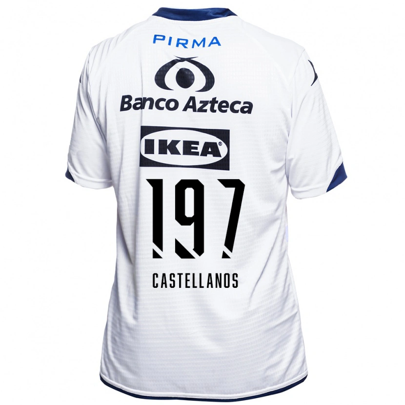 Danxen Heren Omar Castellanos #197 Wit Zwart Blauw Thuisshirt Thuistenue 2026/27 T-Shirt