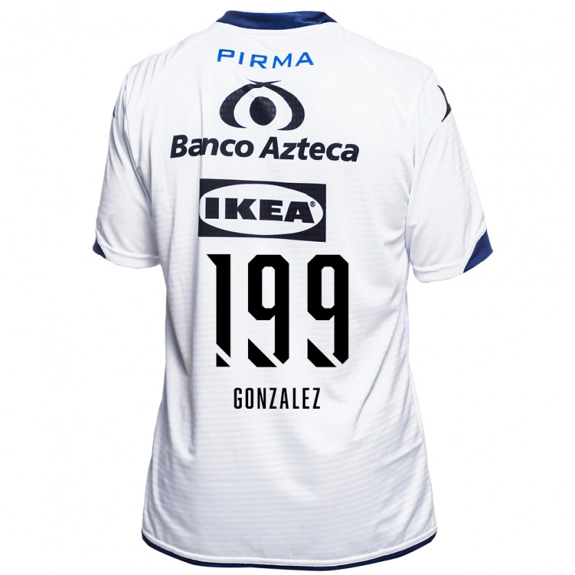 Danxen Heren Samuel González #199 Wit Zwart Blauw Thuisshirt Thuistenue 2026/27 T-Shirt