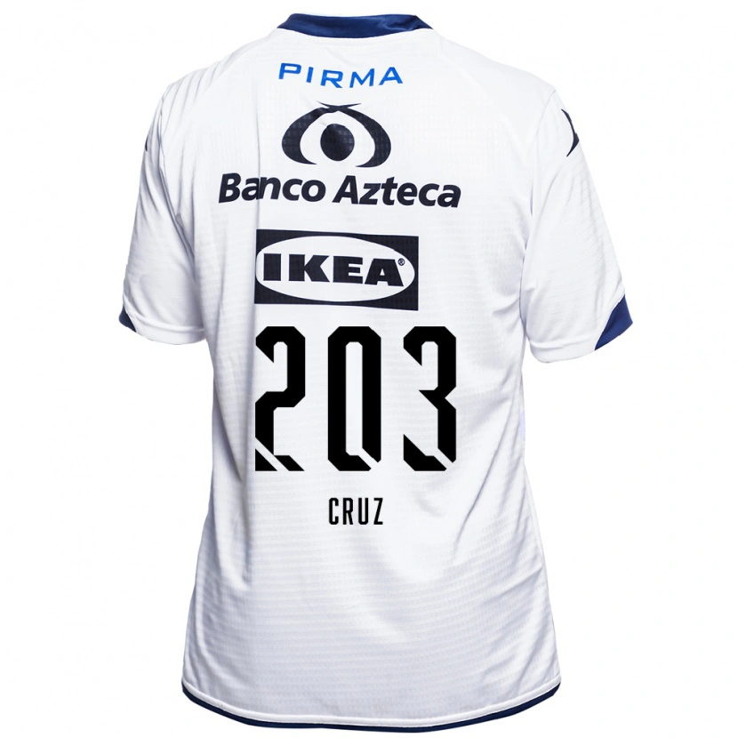 Danxen Heren Luis Cruz #203 Wit Zwart Blauw Thuisshirt Thuistenue 2026/27 T-Shirt