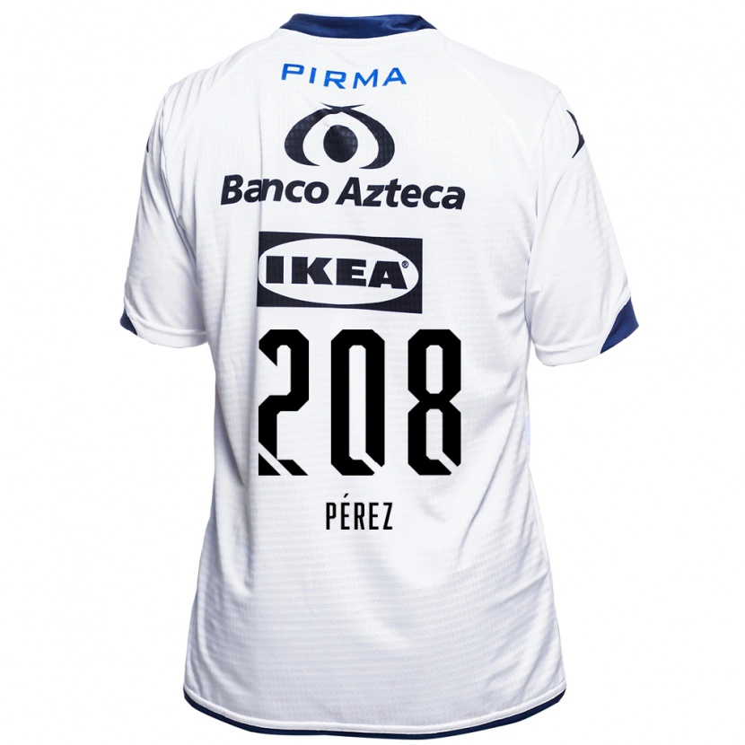 Danxen Heren Osvaldo Pérez #208 Wit Zwart Blauw Thuisshirt Thuistenue 2026/27 T-Shirt