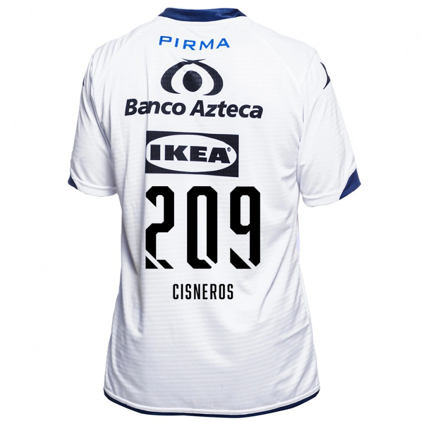 Danxen Heren Elisvan Cisneros #209 Wit Zwart Blauw Thuisshirt Thuistenue 2026/27 T-Shirt