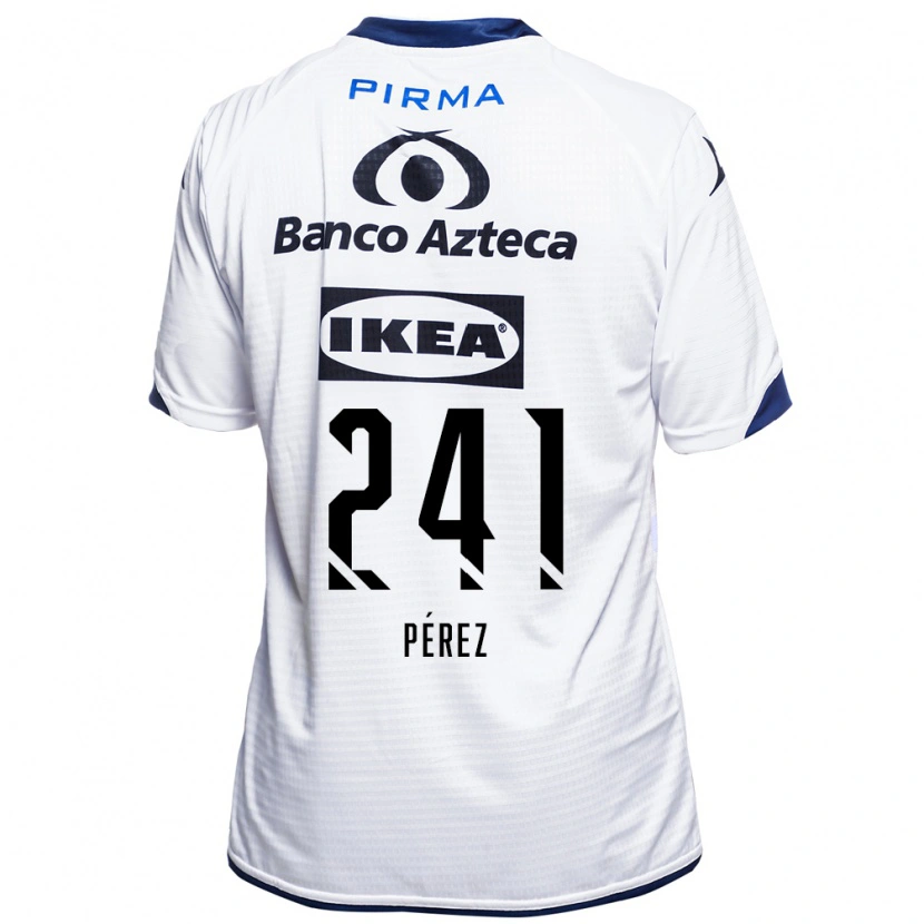 Danxen Heren Eduardo Pérez #241 Wit Zwart Blauw Thuisshirt Thuistenue 2026/27 T-Shirt