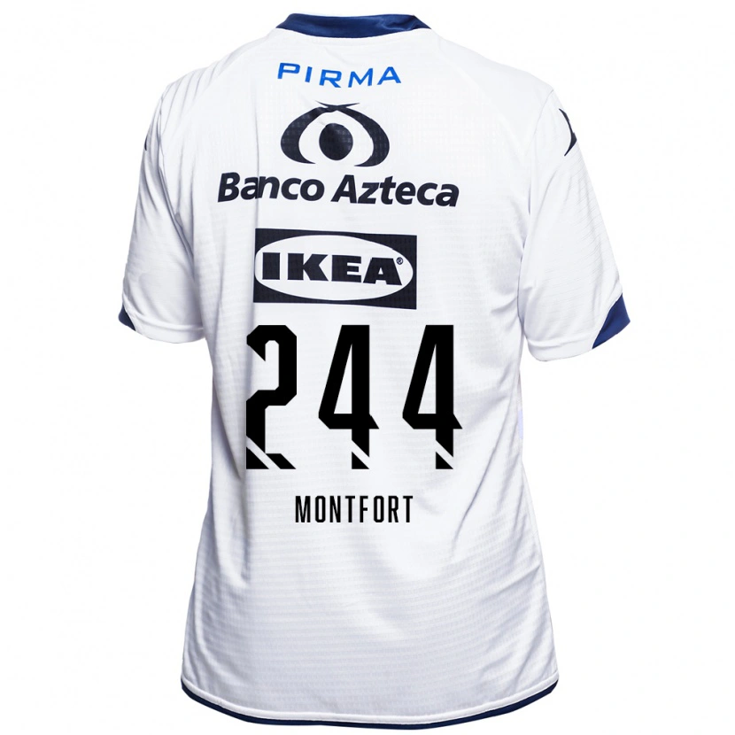 Danxen Heren Bruno Montfort #244 Wit Zwart Blauw Thuisshirt Thuistenue 2026/27 T-Shirt
