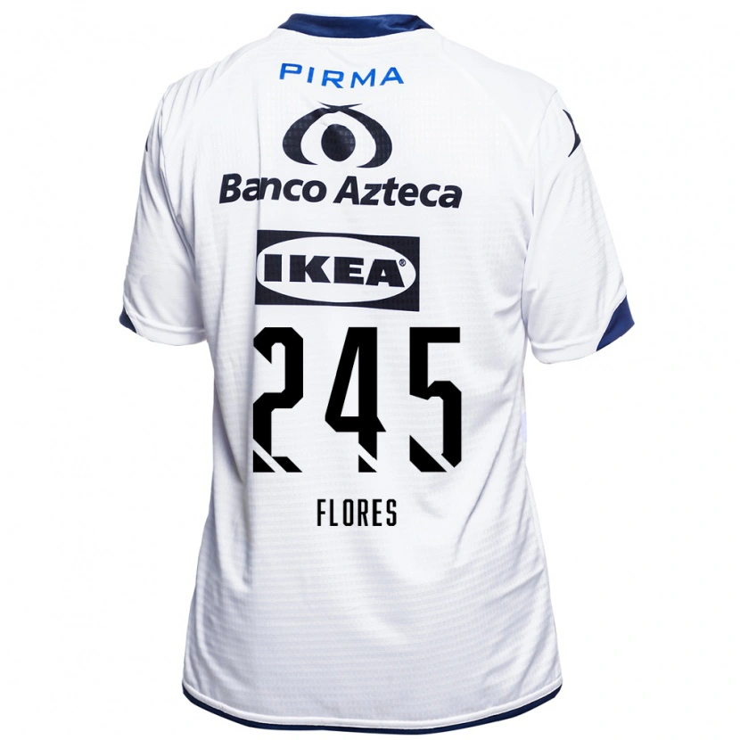 Danxen Heren José Flores #245 Wit Zwart Blauw Thuisshirt Thuistenue 2026/27 T-Shirt