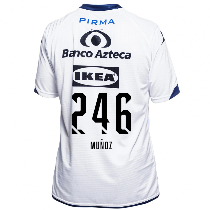 Danxen Heren Zamier Muñoz #246 Wit Zwart Blauw Thuisshirt Thuistenue 2026/27 T-Shirt