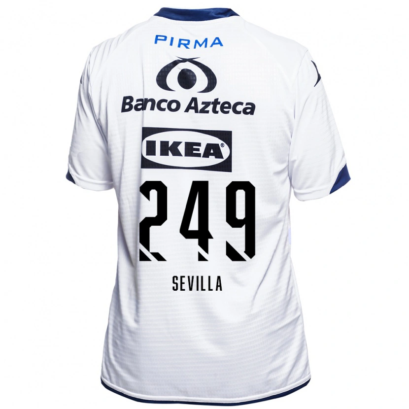 Danxen Heren Ángel Sevilla #249 Wit Zwart Blauw Thuisshirt Thuistenue 2026/27 T-Shirt