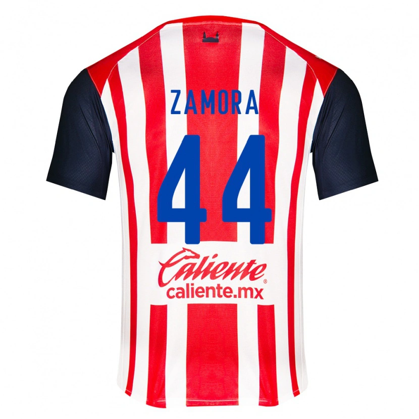 Danxen Heren Saúl Zamora #44 Rood Zwart Wit Thuisshirt Thuistenue 2026/27 T-Shirt