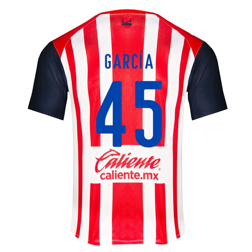 Danxen Heren Eduardo García #45 Rood Zwart Wit Thuisshirt Thuistenue 2026/27 T-Shirt