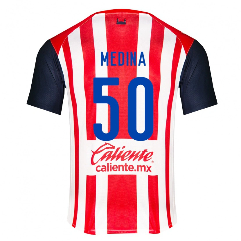 Danxen Heren Cruz Medina #50 Rood Zwart Wit Thuisshirt Thuistenue 2026/27 T-Shirt
