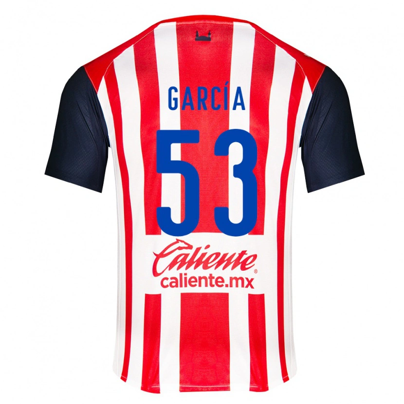 Danxen Heren Uziel García #53 Rood Zwart Wit Thuisshirt Thuistenue 2026/27 T-Shirt