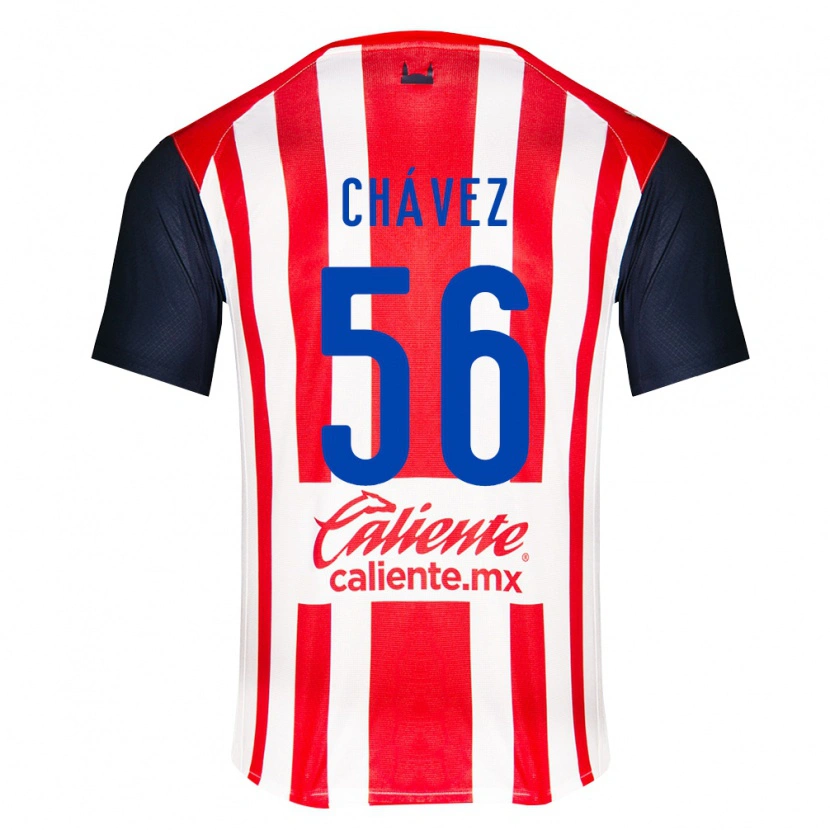 Danxen Heren Ángel Chávez #56 Rood Zwart Wit Thuisshirt Thuistenue 2026/27 T-Shirt