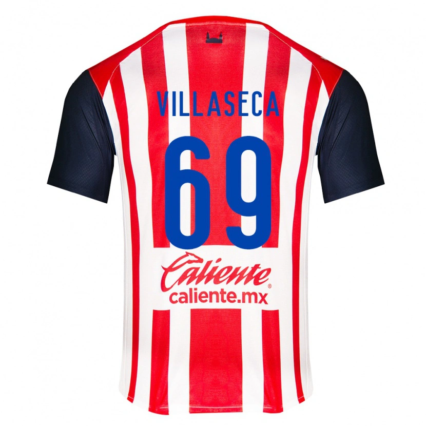 Danxen Heren Daniel Villaseca #69 Rood Zwart Wit Thuisshirt Thuistenue 2026/27 T-Shirt