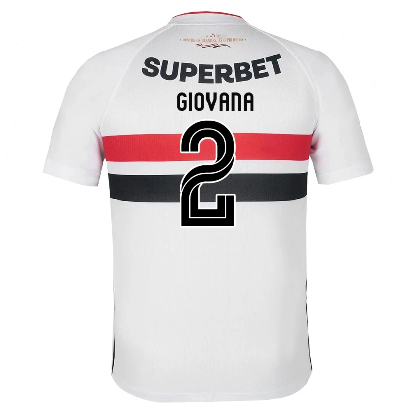 Danxen Heren Giovana #2 Wit Rood Zwart Thuisshirt Thuistenue 2026/27 T-Shirt