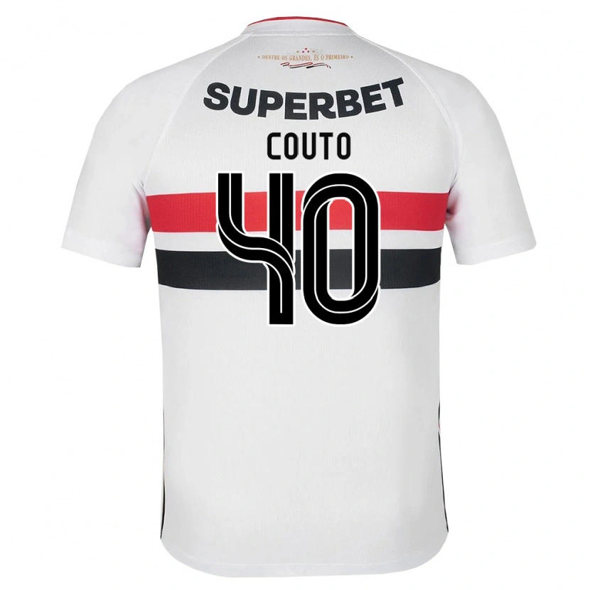 Danxen Heren Thiago Couto #40 Wit Rood Zwart Thuisshirt Thuistenue 2026/27 T-Shirt