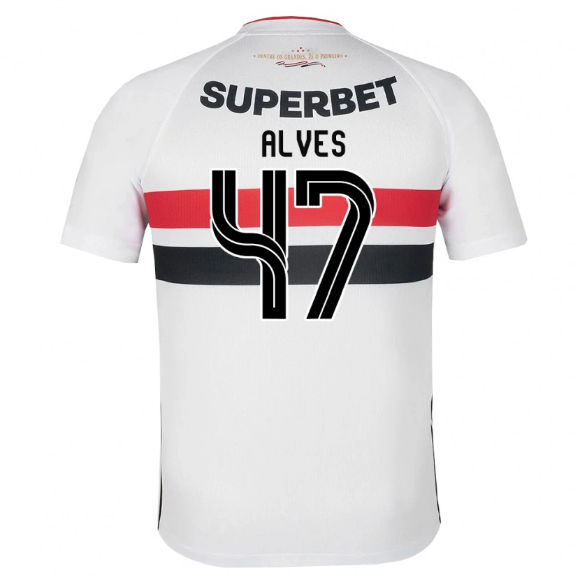 Danxen Heren Matheus Alves #47 Wit Rood Zwart Thuisshirt Thuistenue 2026/27 T-Shirt